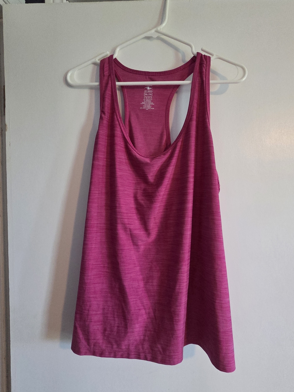 Athletic Works Fuchsia Racerback Tank Top
